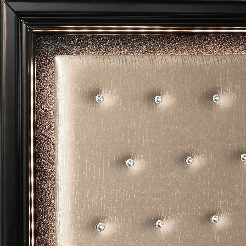 sabrina black king bed   