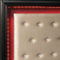 sabrina black king bed   