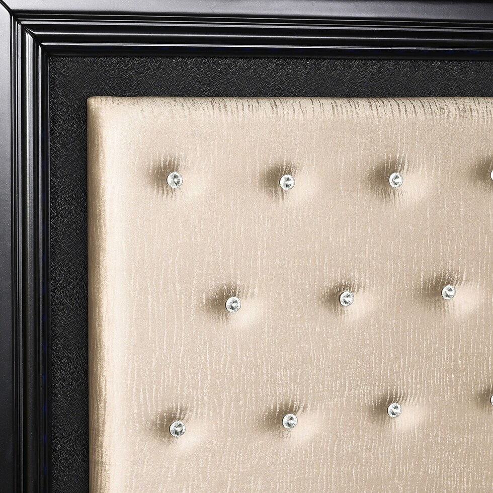 sabrina black king bed   