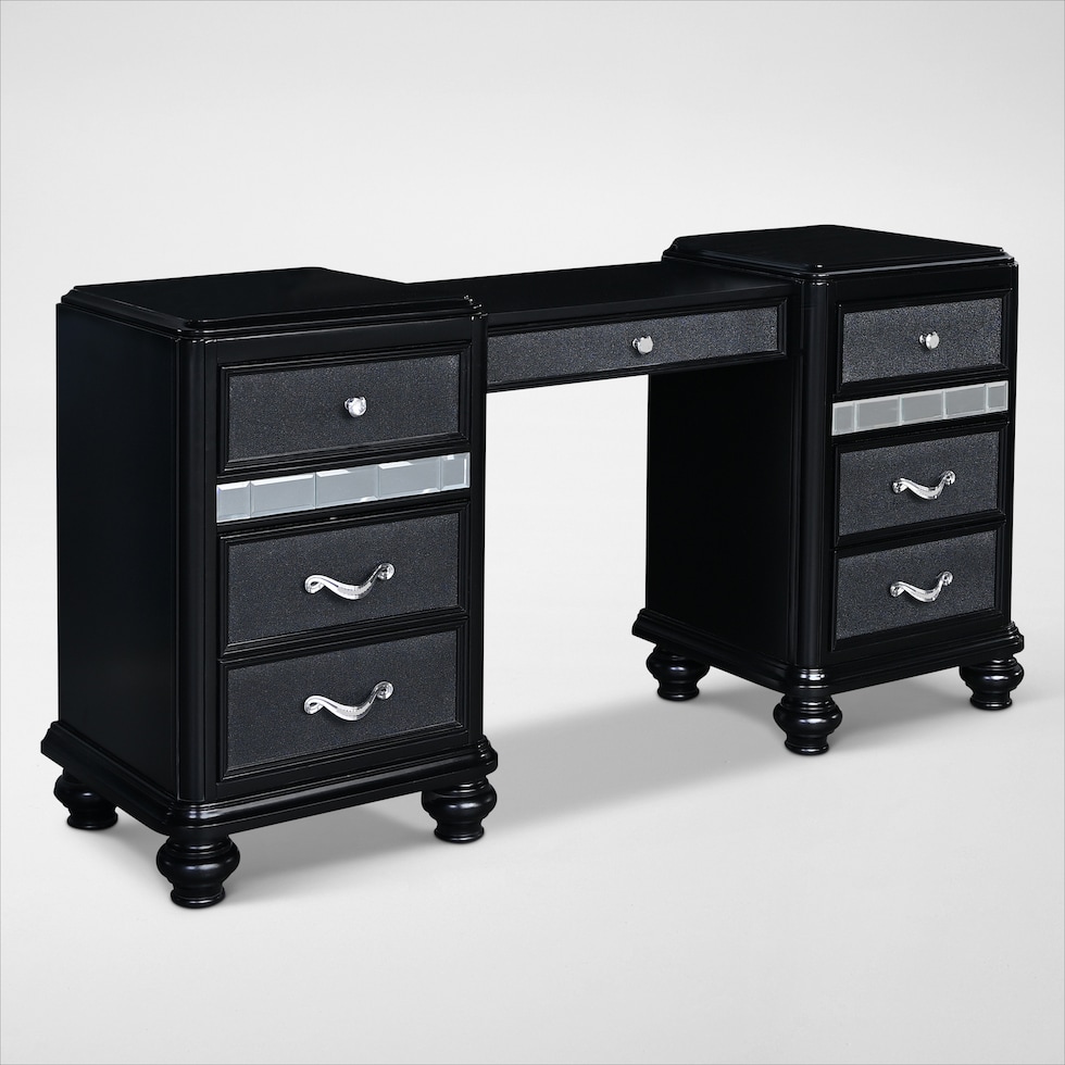 sabrina black vanity desk   