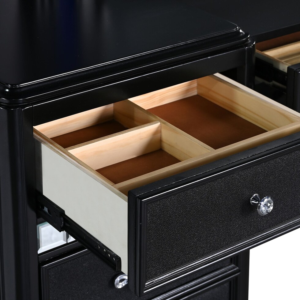 sabrina black vanity desk   