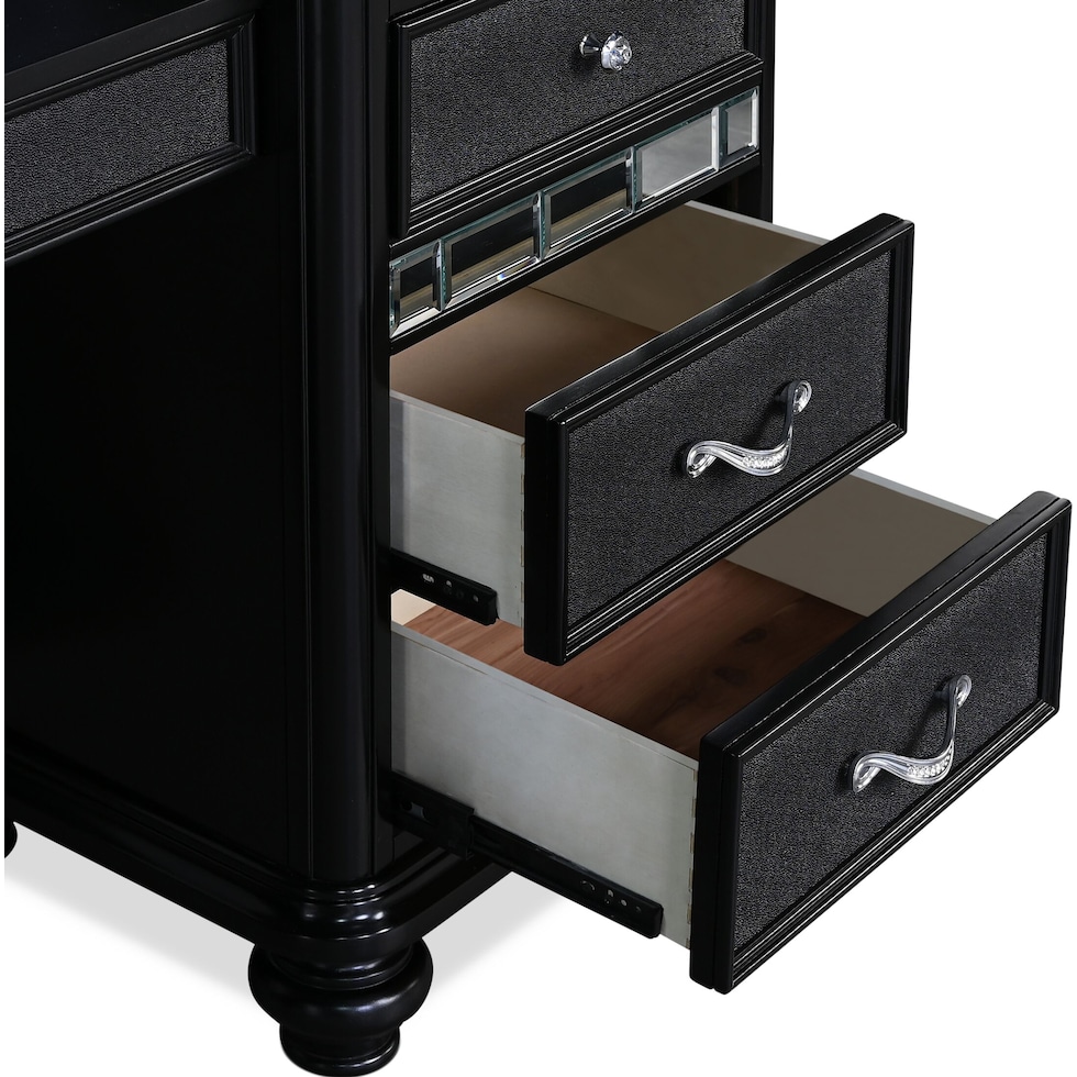 sabrina black vanity desk   