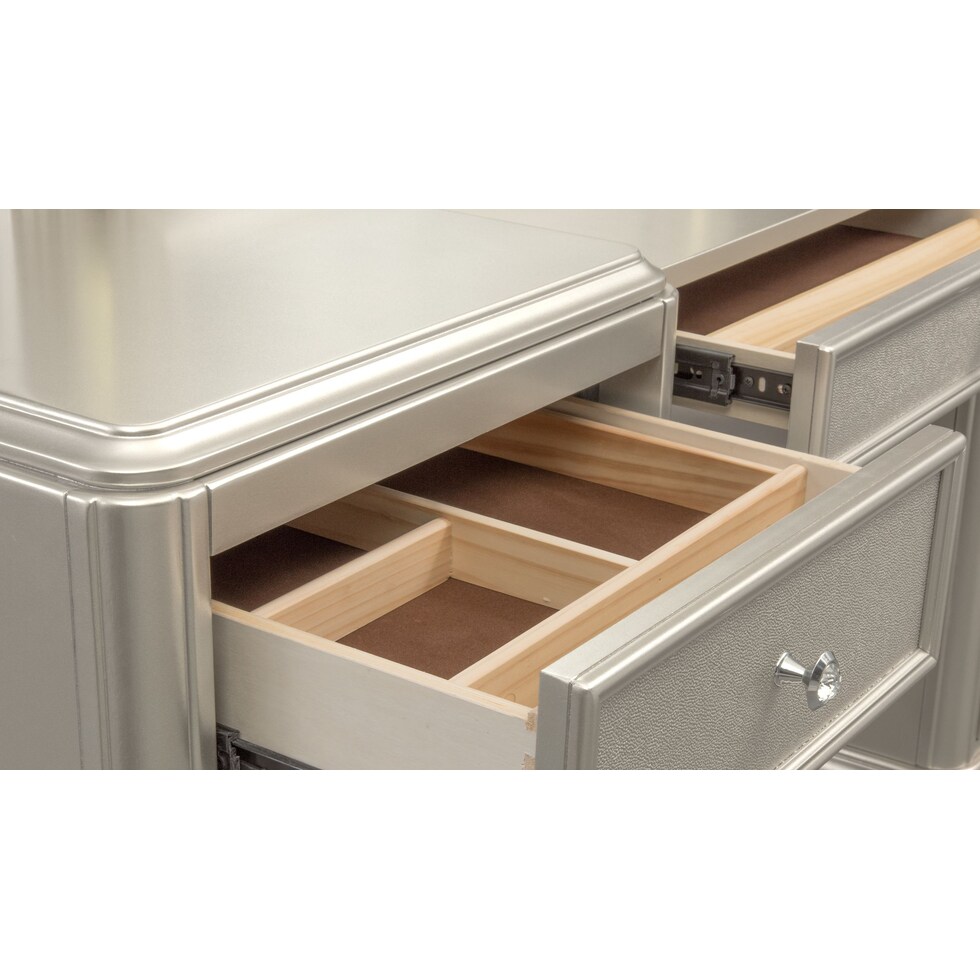 sabrina gray vanity desk   
