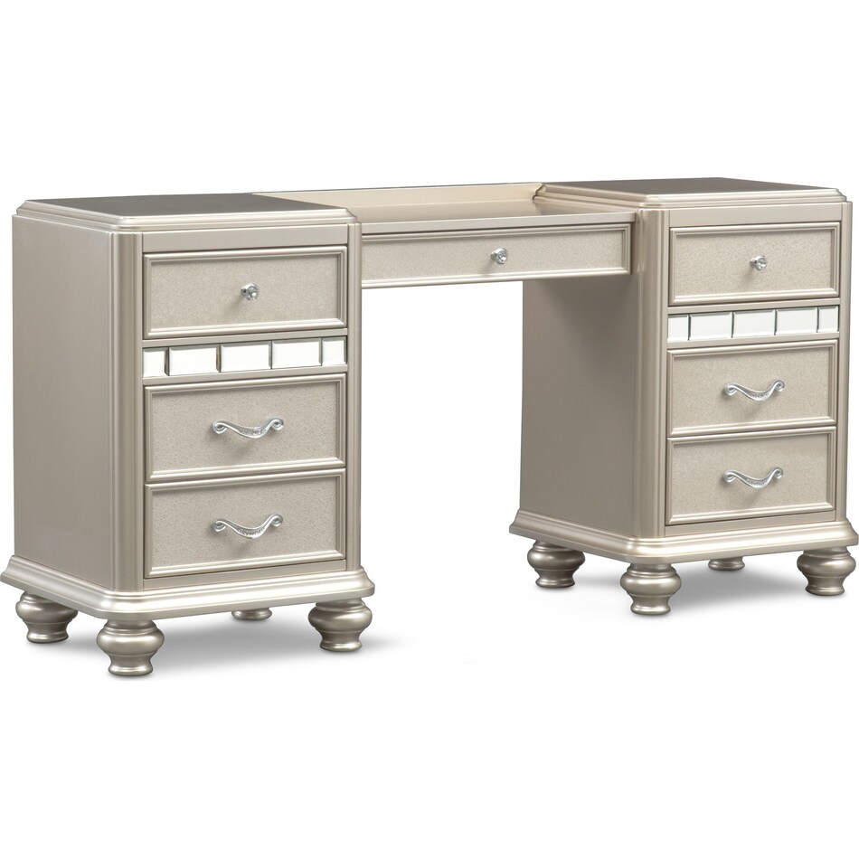 sabrina gray vanity desk   