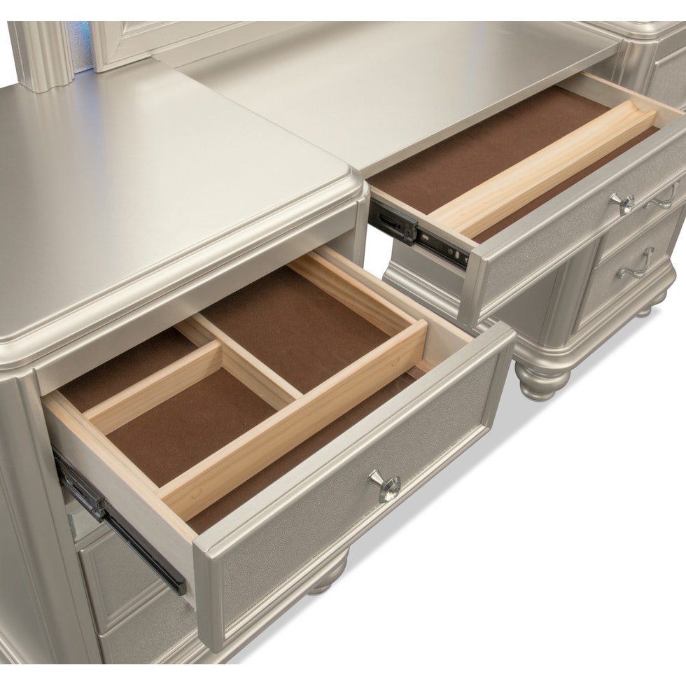 sabrina gray vanity desk   