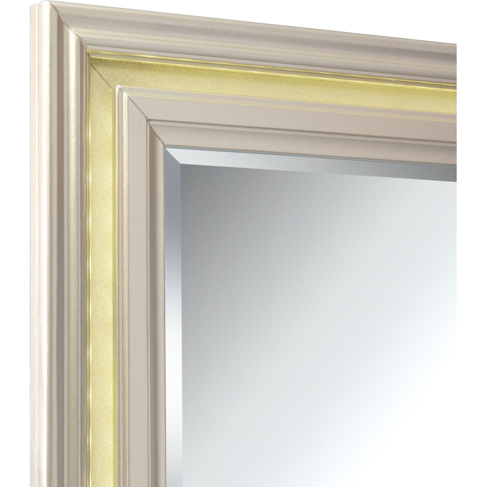 sabrina platinum dresser & mirror   