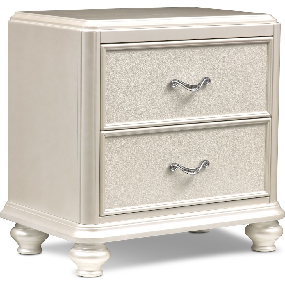 sabrina white nightstand   