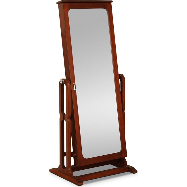 Bedroom Furniture - Sadie Cheval Storage Mirror - Cherry