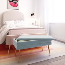 sadira blue bench   