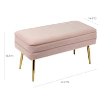 sadira pink bench   