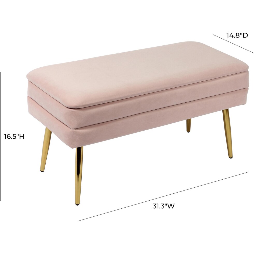 sadira pink bench   