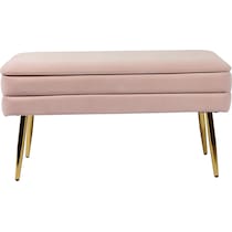 sadira pink storage bench   