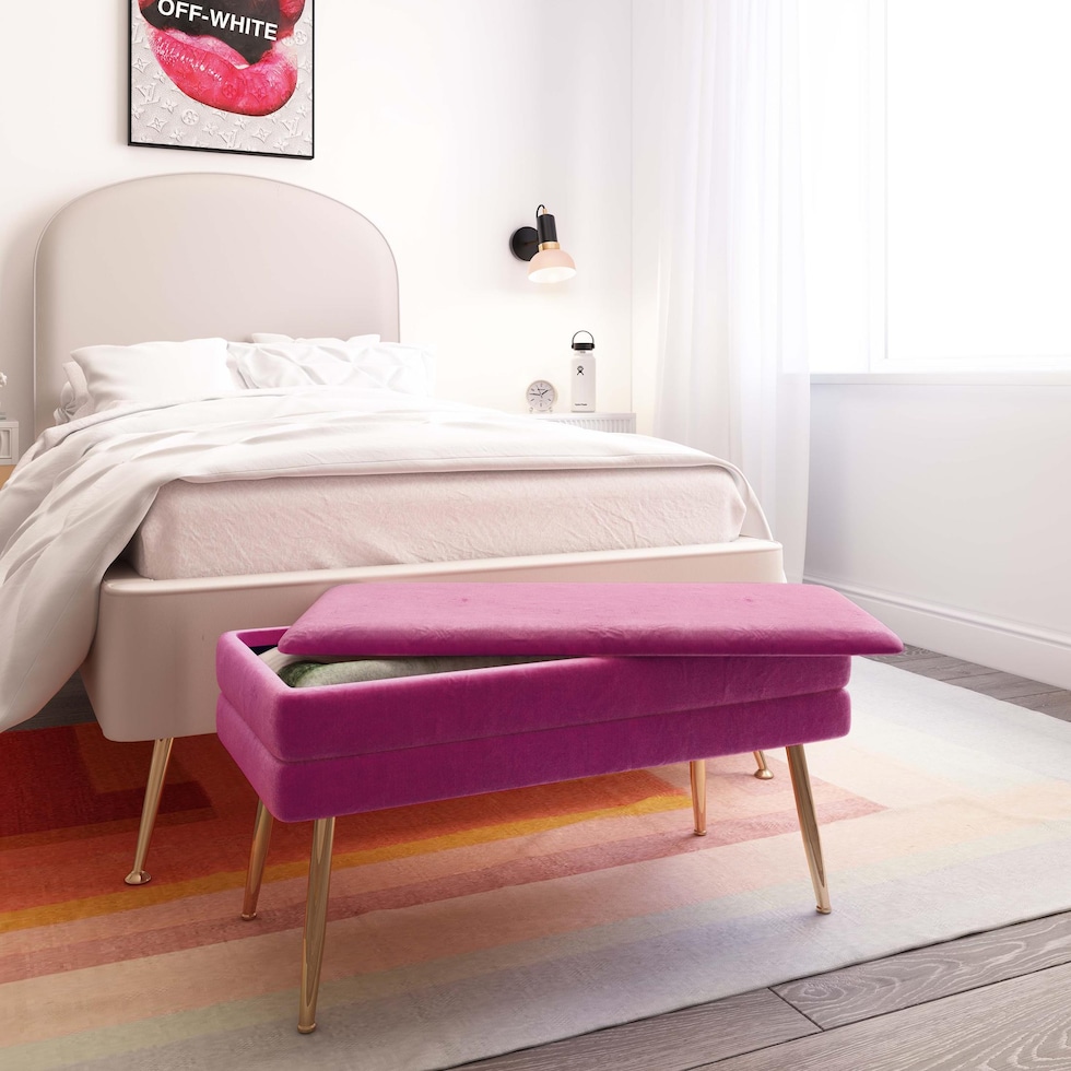 sadira purple bench   