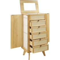 safiya light natural armoire   