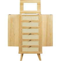 safiya light natural armoire   