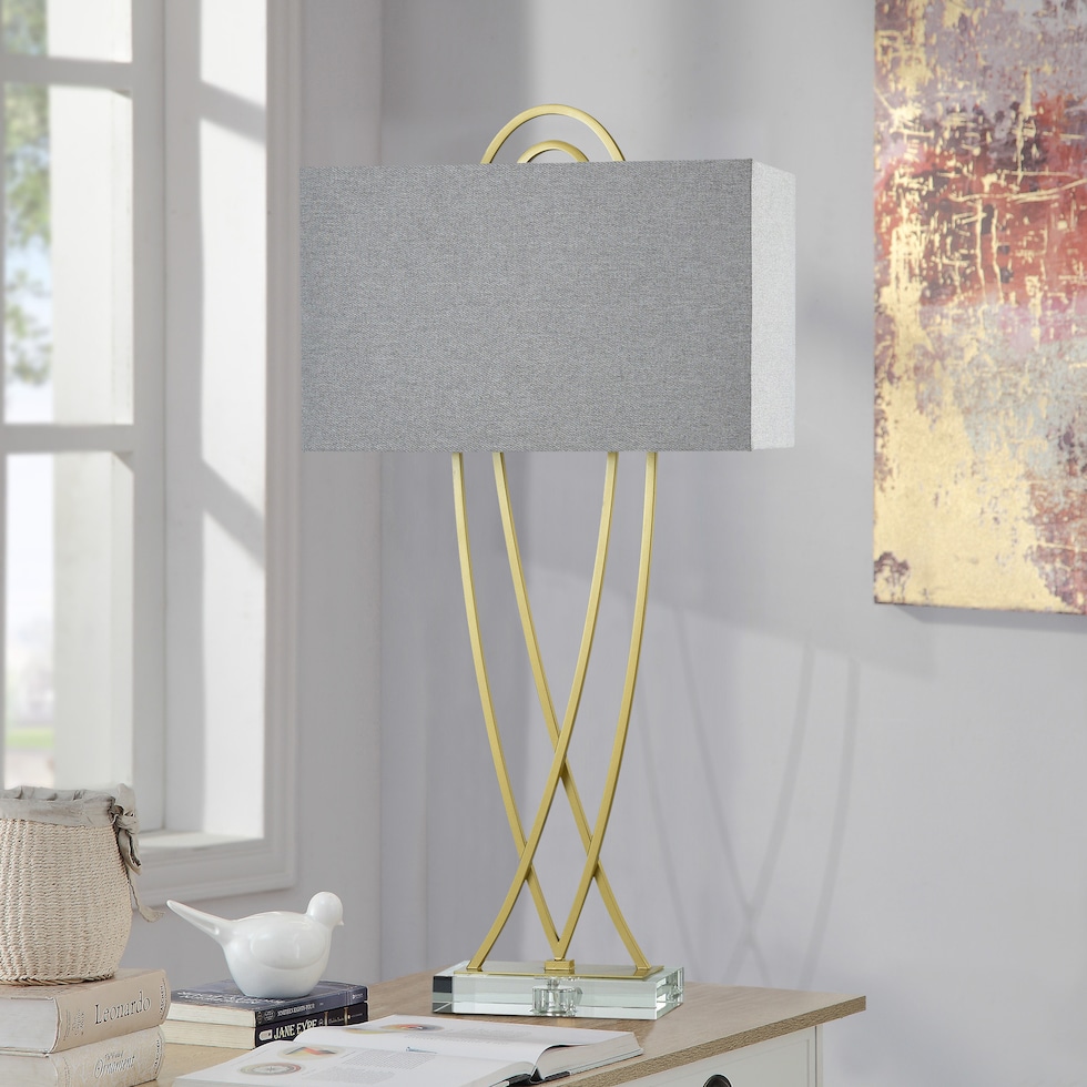 sagewynn gold table lamp   