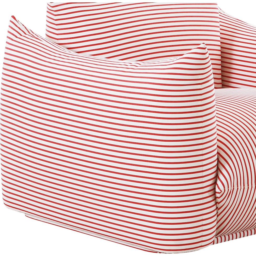 saint lucia red outdoor chair   