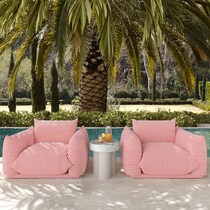 saint lucia red outdoor chair   