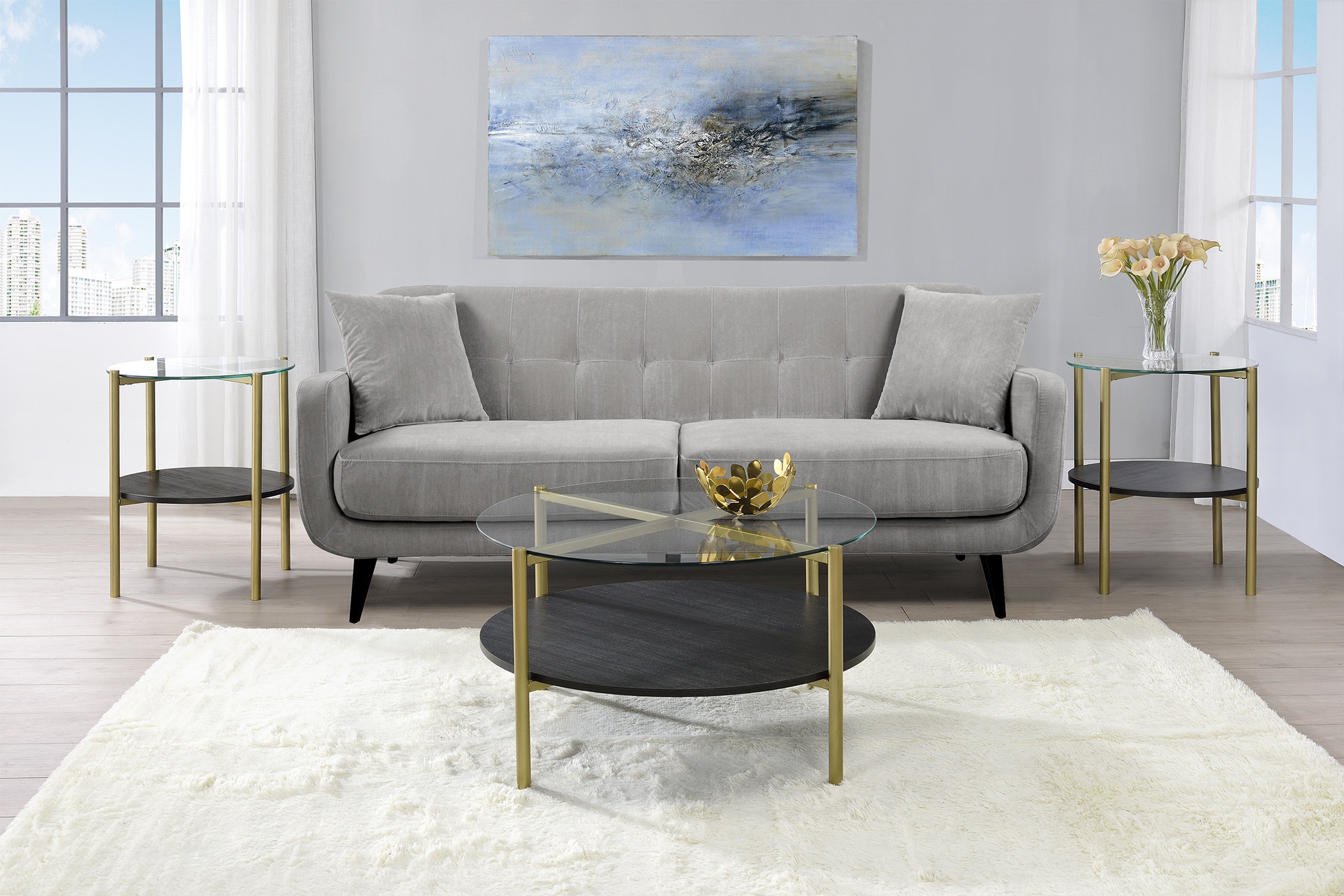 Value city coffee table sets discount