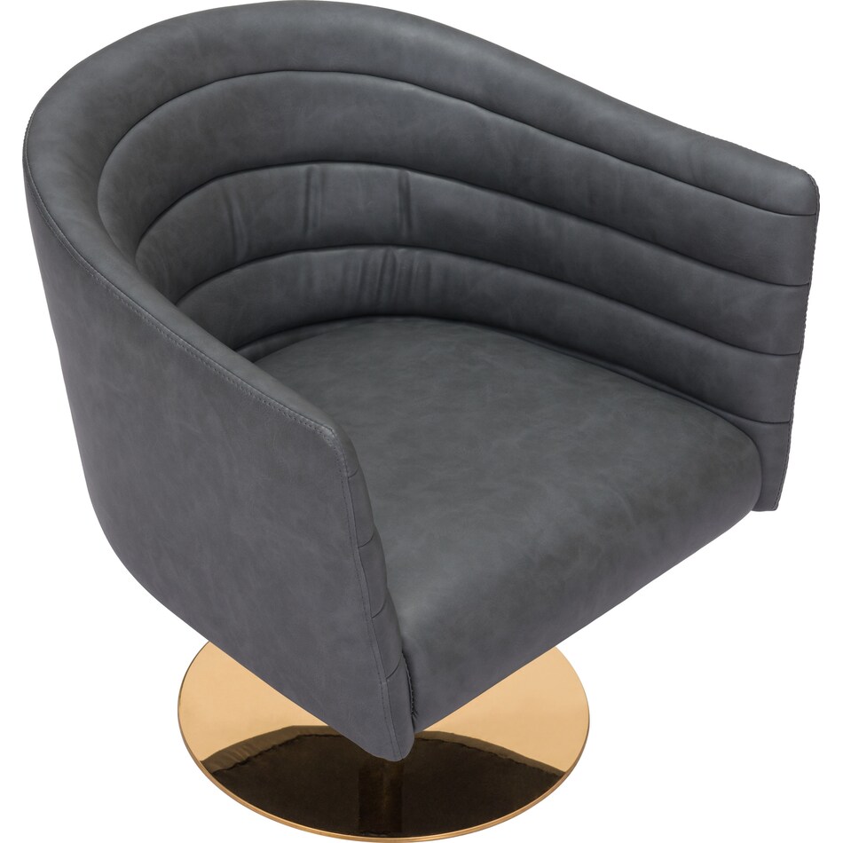 saldana gray accent chair   