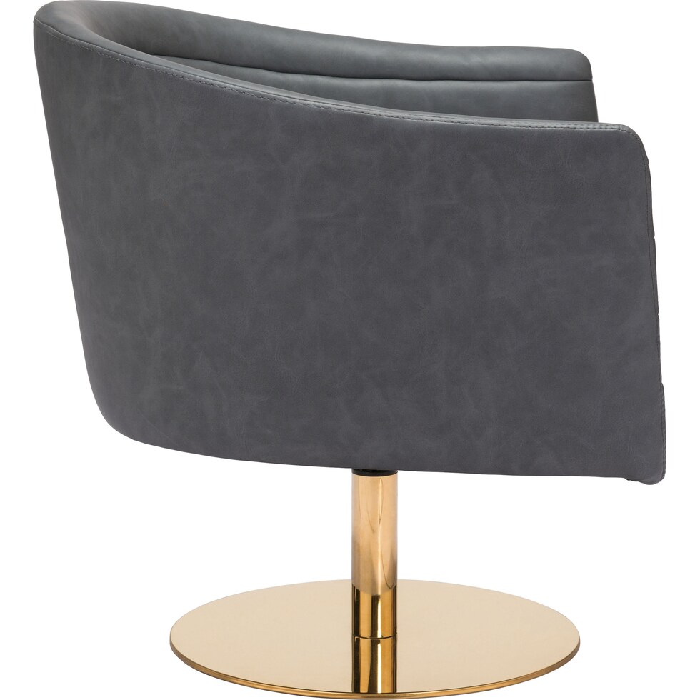 saldana gray accent chair   