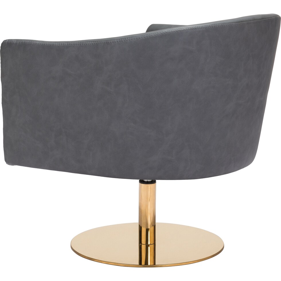 saldana gray accent chair   