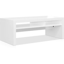 saldana white coffee table   