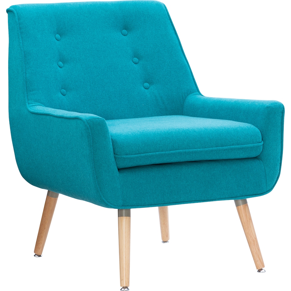 salem blue accent chair   