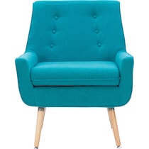 salem blue accent chair   