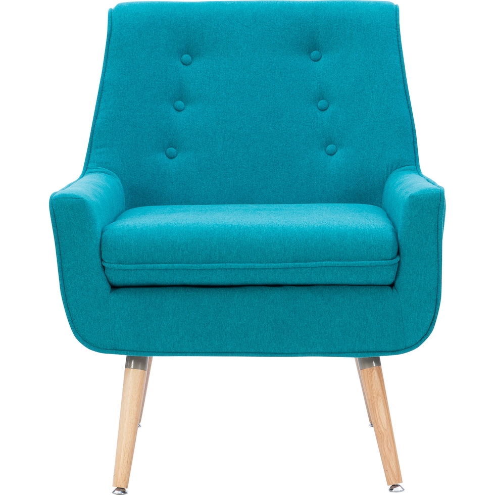 salem blue accent chair   