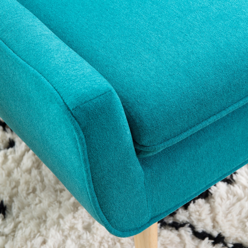 salem blue accent chair   