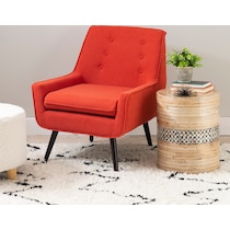 salem red accent chair   