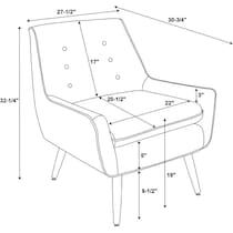salem red accent chair   