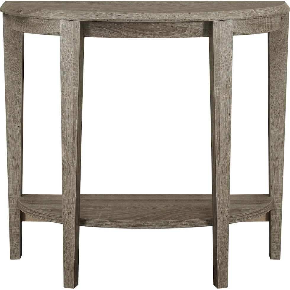 sallie light brown console table   