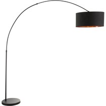 salon black copper floor lamp   