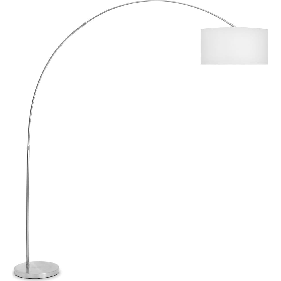 salon white floor lamp   