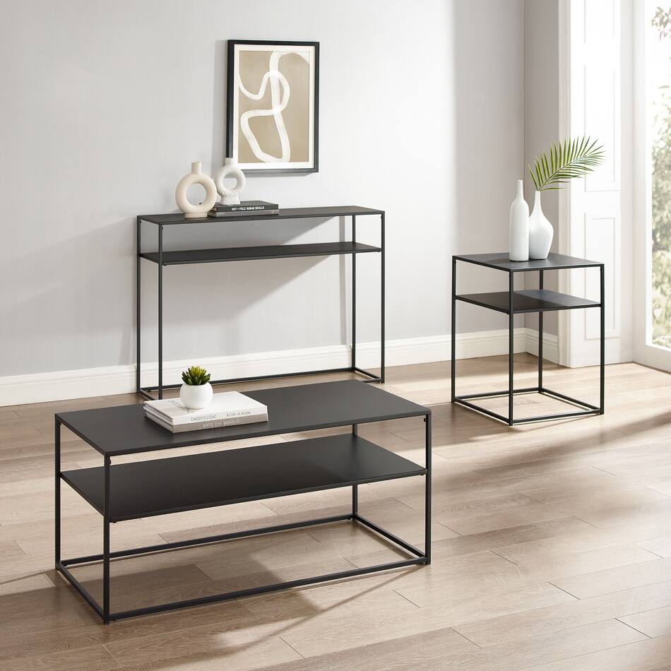 Samar 3Piece Table Set with Coffee Table, Console Table and End Table Value City Furniture