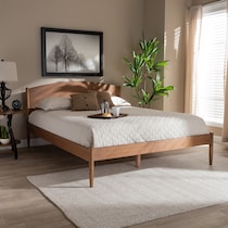 samaya ash walnut queen bed   