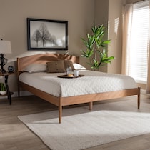 samaya dark brown king bed   