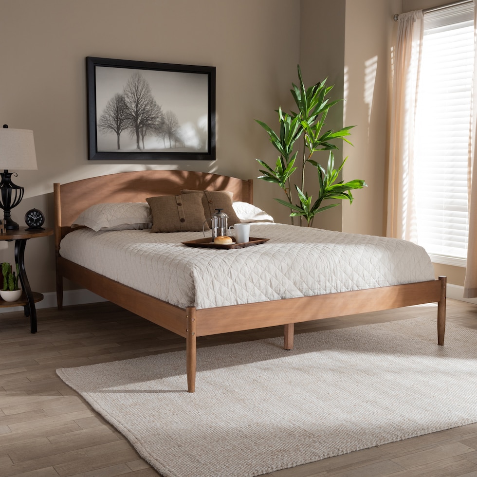 samaya dark brown king bed   
