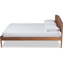 samaya dark brown king bed   