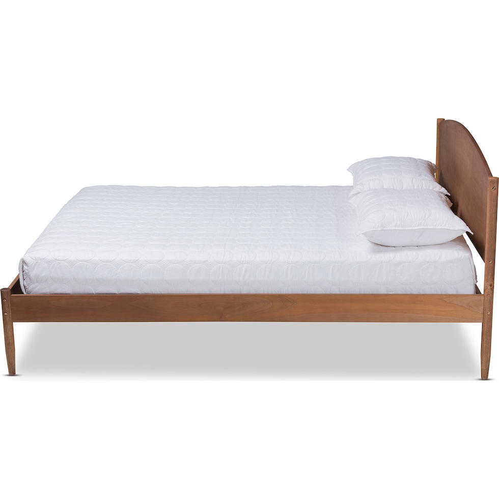 samaya dark brown king bed   