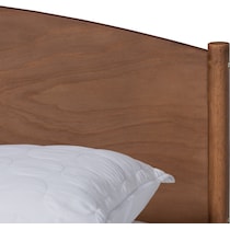 samaya dark brown king bed   