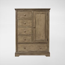 sammie dark brown door chest   