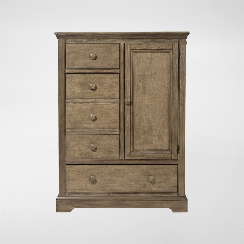 sammie dark brown door chest   