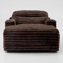 sammy dark brown chaise   