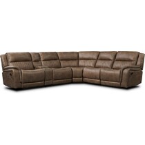 samson light brown  pc sectional   