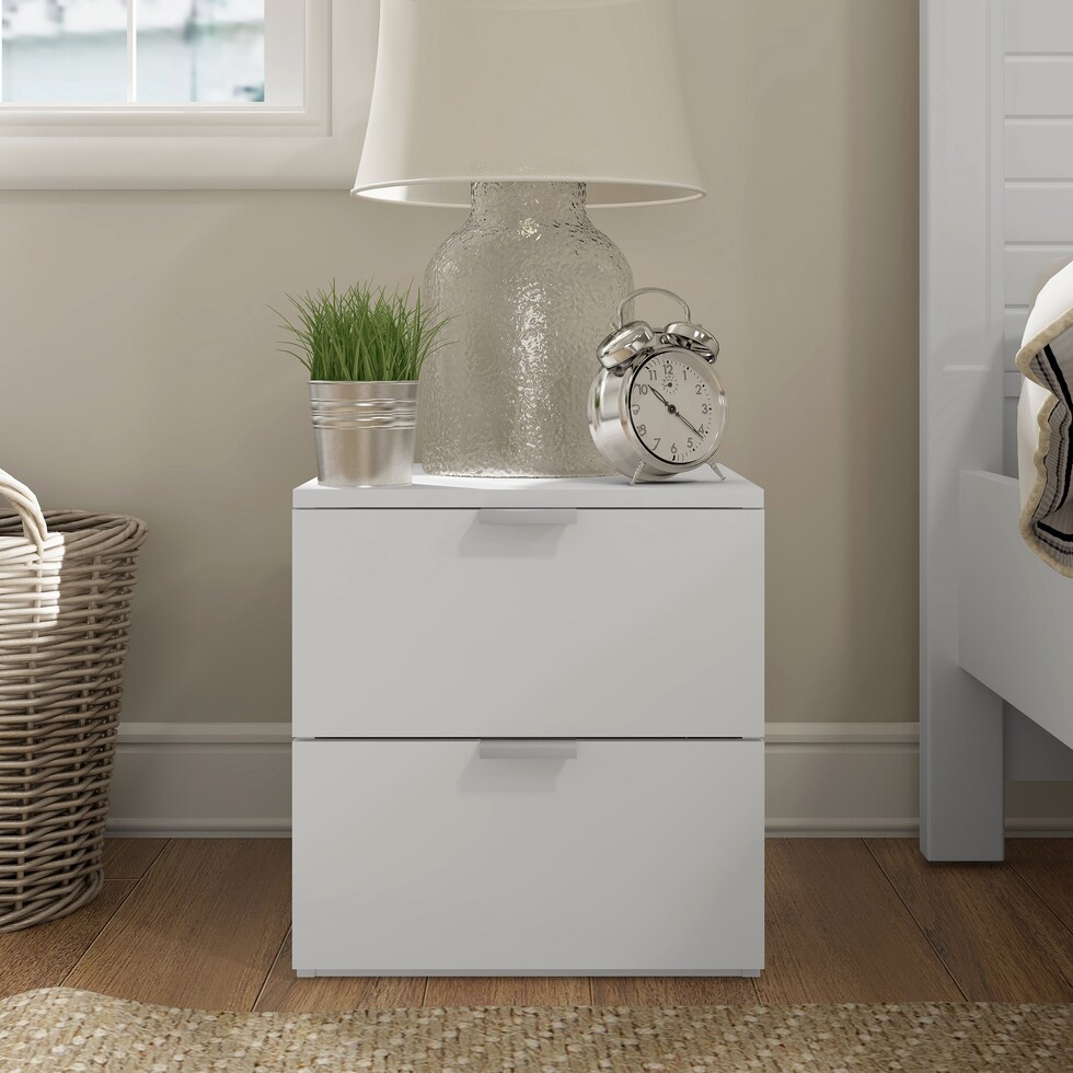 samuel white nightstand   