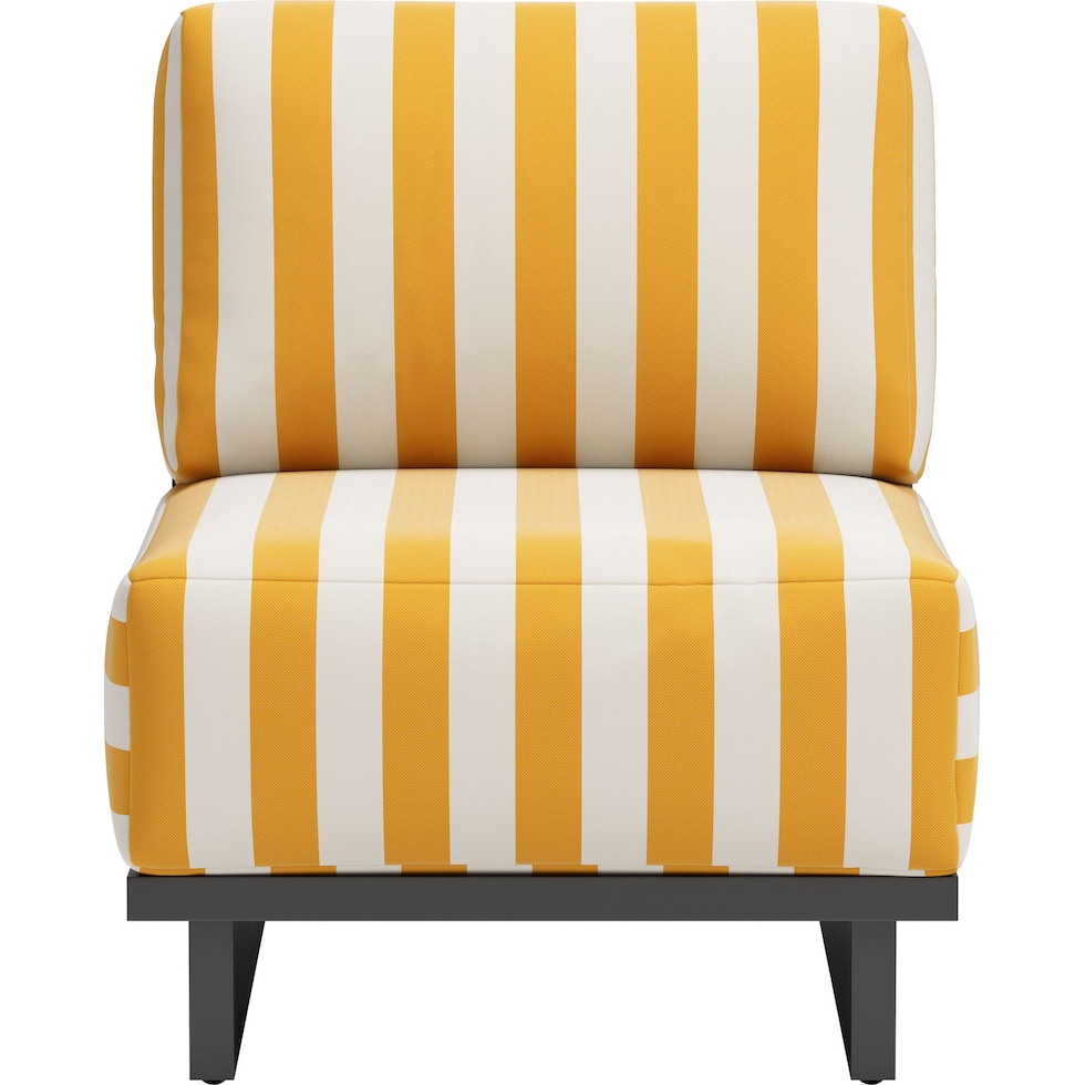 san carlos yellow white outdoor chair   