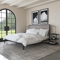 san francisco gray king bed   